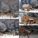 “This year I decided to combine my two passions. Little House on the Prairie and Miniature Christmas Villages. So I built a tiny house out of my Christmas figurines… a little family, very happy to live in this little piece of heaven. Happy Holidays to all!”